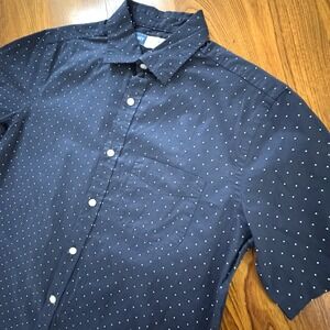 NWT‎ Old Navy Blue Men's Everyday S/S Button Up Built-In Flex Regular Fit Size S